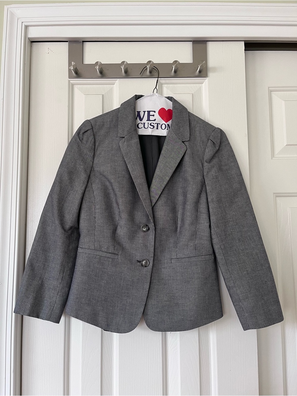 LOFT Pinstripe Gray women’s' Tailored Blazer, size 0